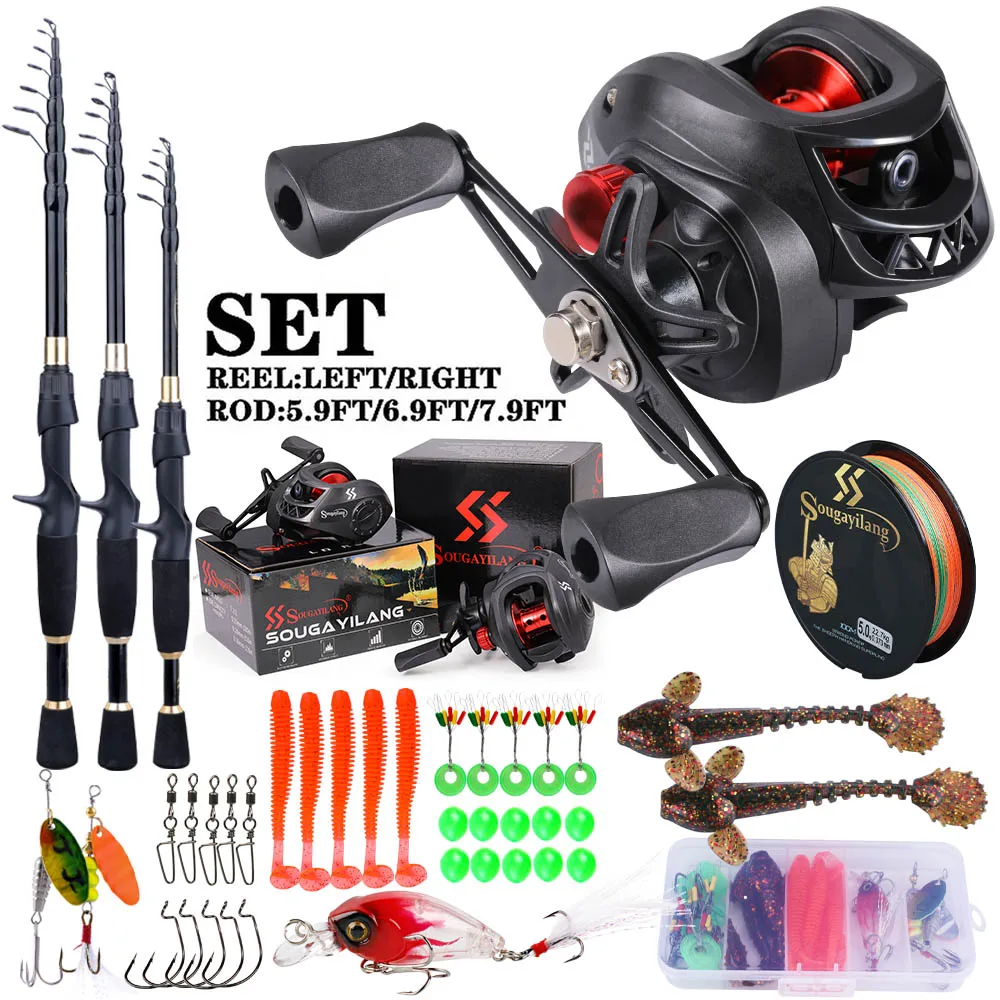 Spincast Reel - Sougayilang vara de pesca e carretel